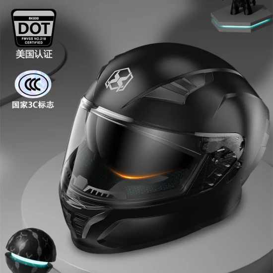 Hot Helmet Products Herren-Motorradhelm, Vollgesichts-DOT-zugelassener Moto-Helm, 3c-zugelassener Elektroroller-Motocross-Helm, UV-Schutz und HD-Linse